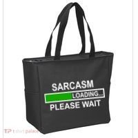 Sarcasm Loading Please Wait Tote Bag thumb 2