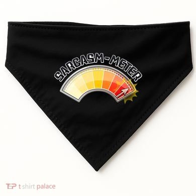 Sarcasm Meter High USA-Made Doggie Bandana