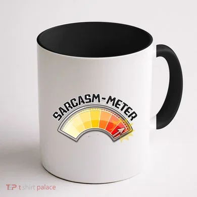 Sarcasm Meter High Coffee Mug back