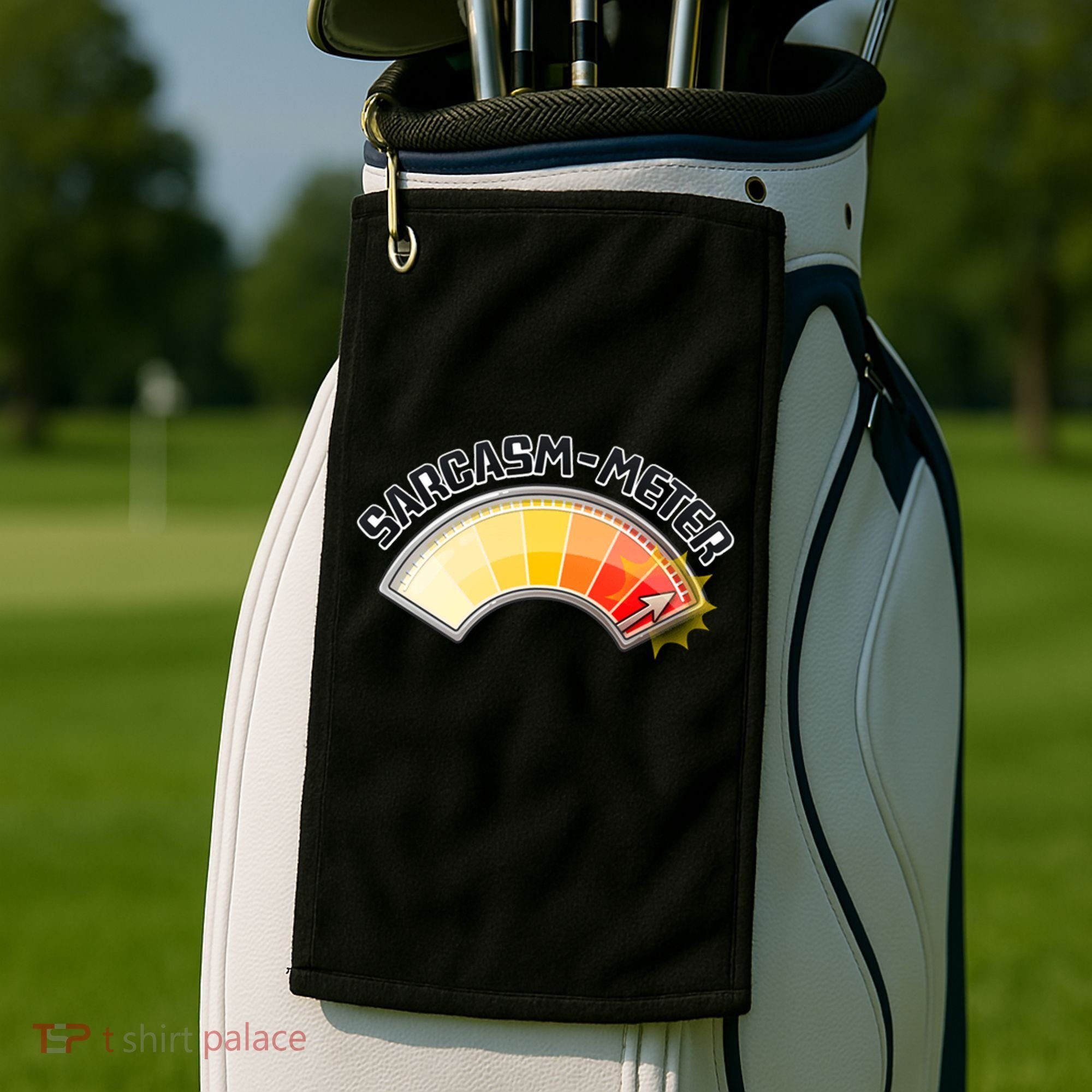 Sarcasm Meter High Golf Towel