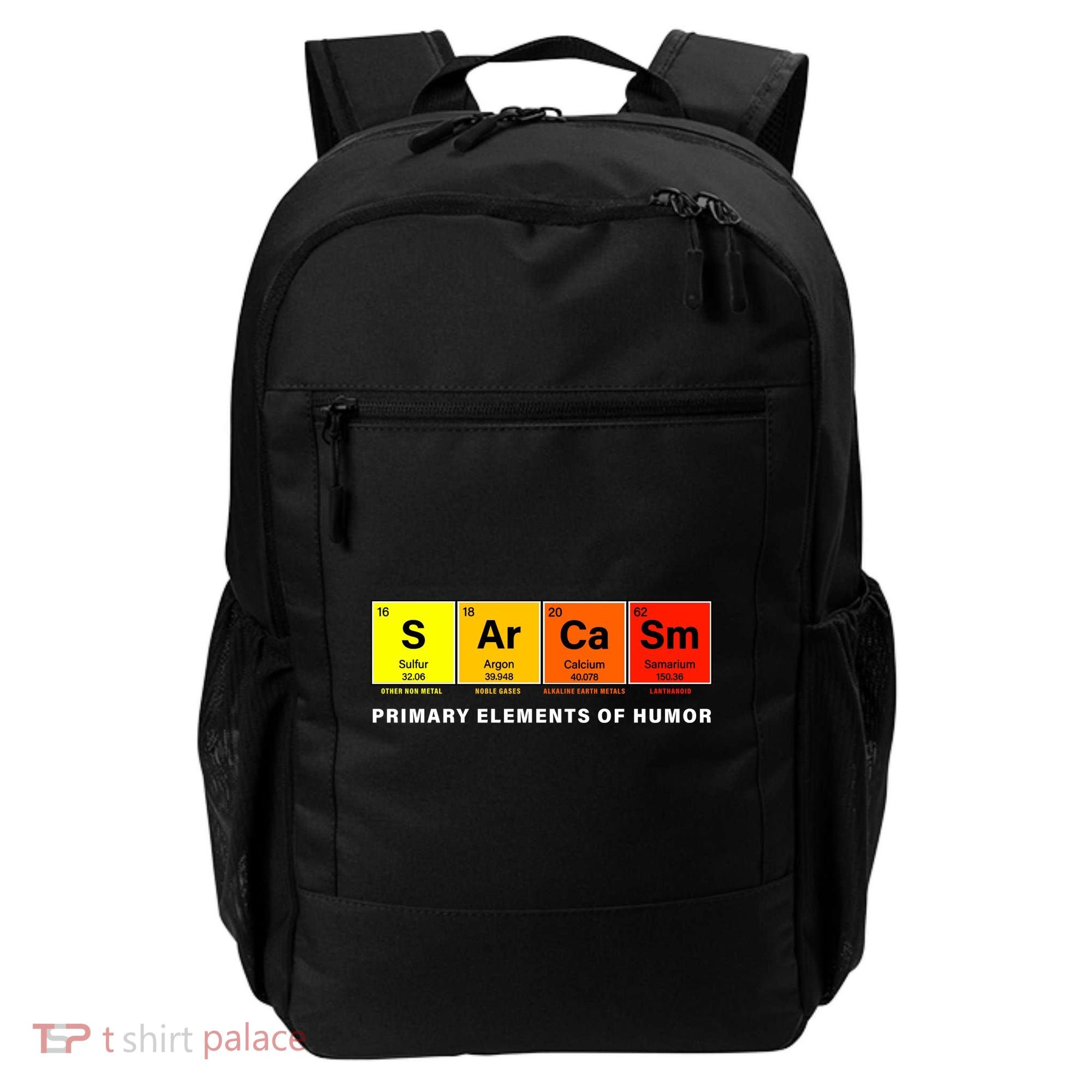 Sarcasm Primary Elements of Humor Backpack