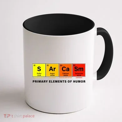 Sarcasm Primary Elements of Humor Coffee Mug back