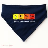 Sarcasm Primary Elements of Humor USA-Made Doggie Bandana thumb 0