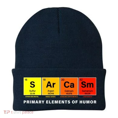 Sarcasm Primary Elements of Humor Beanie