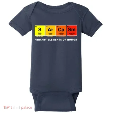 Sarcasm Primary Elements of Humor Baby Bodysuit