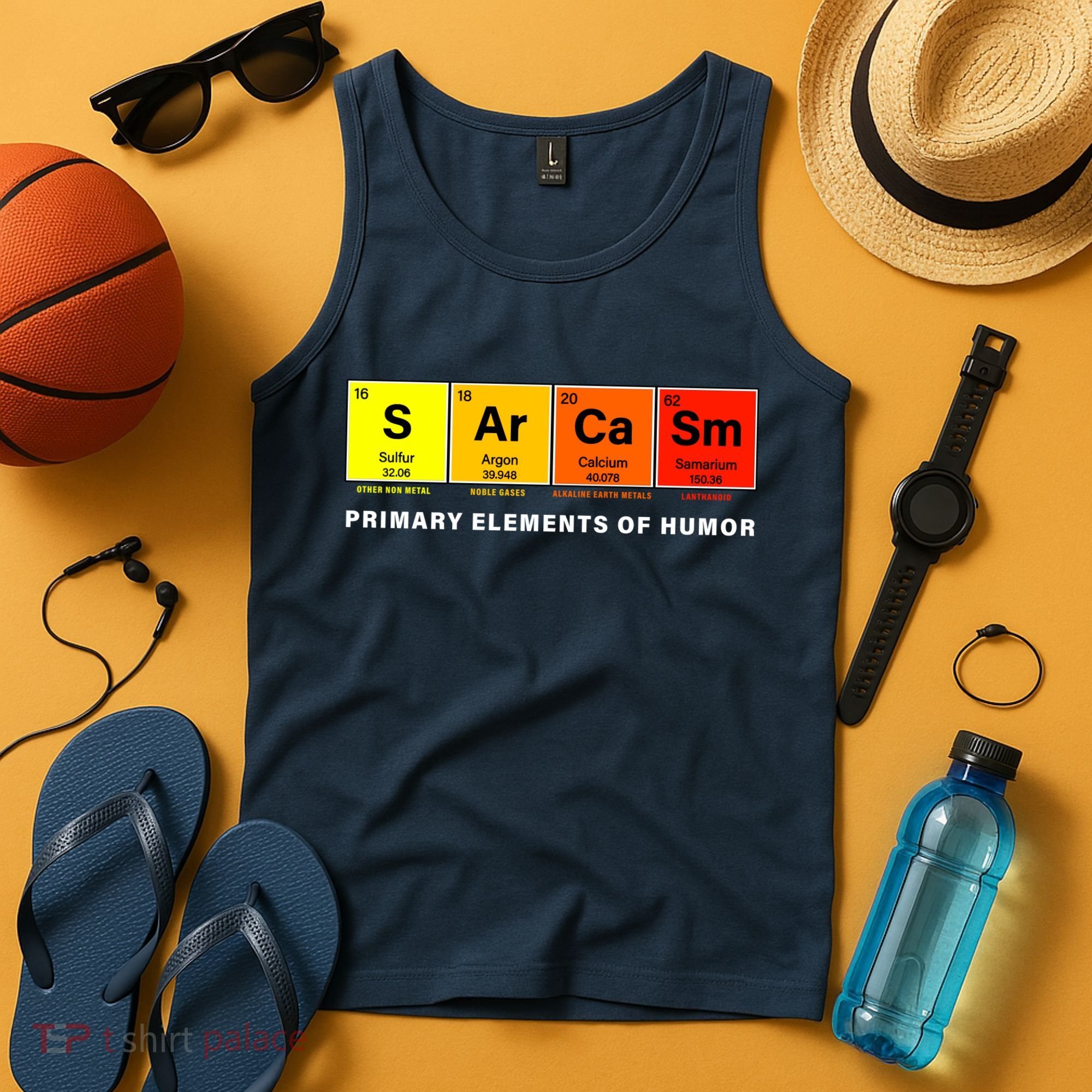 Sarcasm Primary Elements of Humor Tank Top