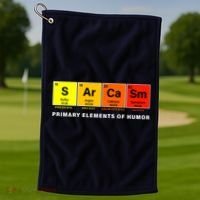 Sarcasm Primary Elements of Humor Golf Towel thumb 1