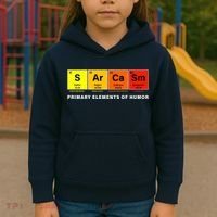 Sarcasm Primary Elements of Humor Kids Hoodie thumb 3