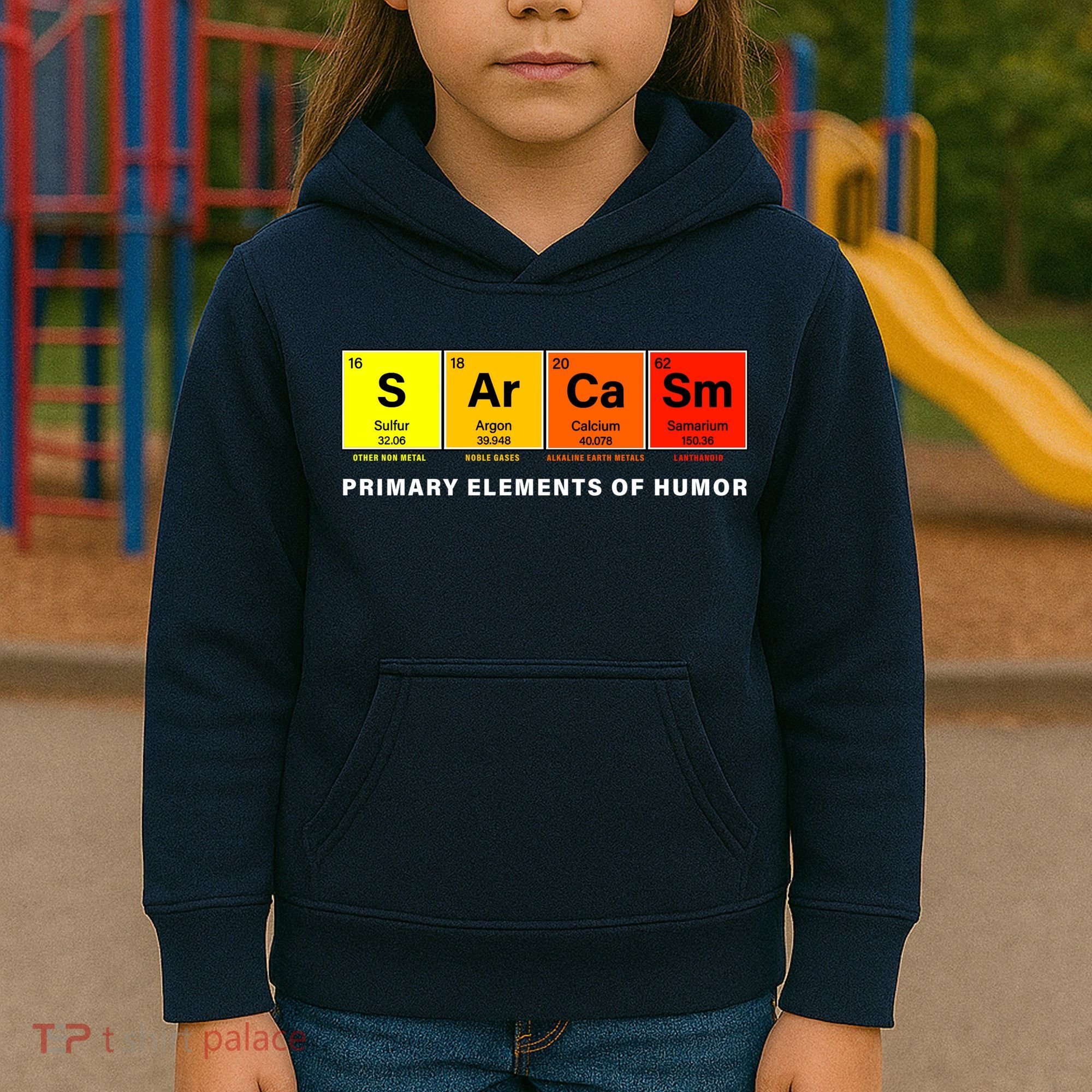 Sarcasm Primary Elements of Humor Kids Hoodie