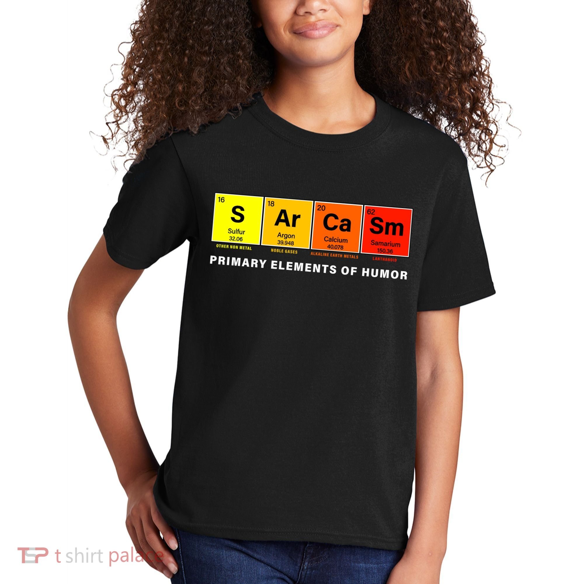 Sarcasm Primary Elements of Humor Kids T-Shirt