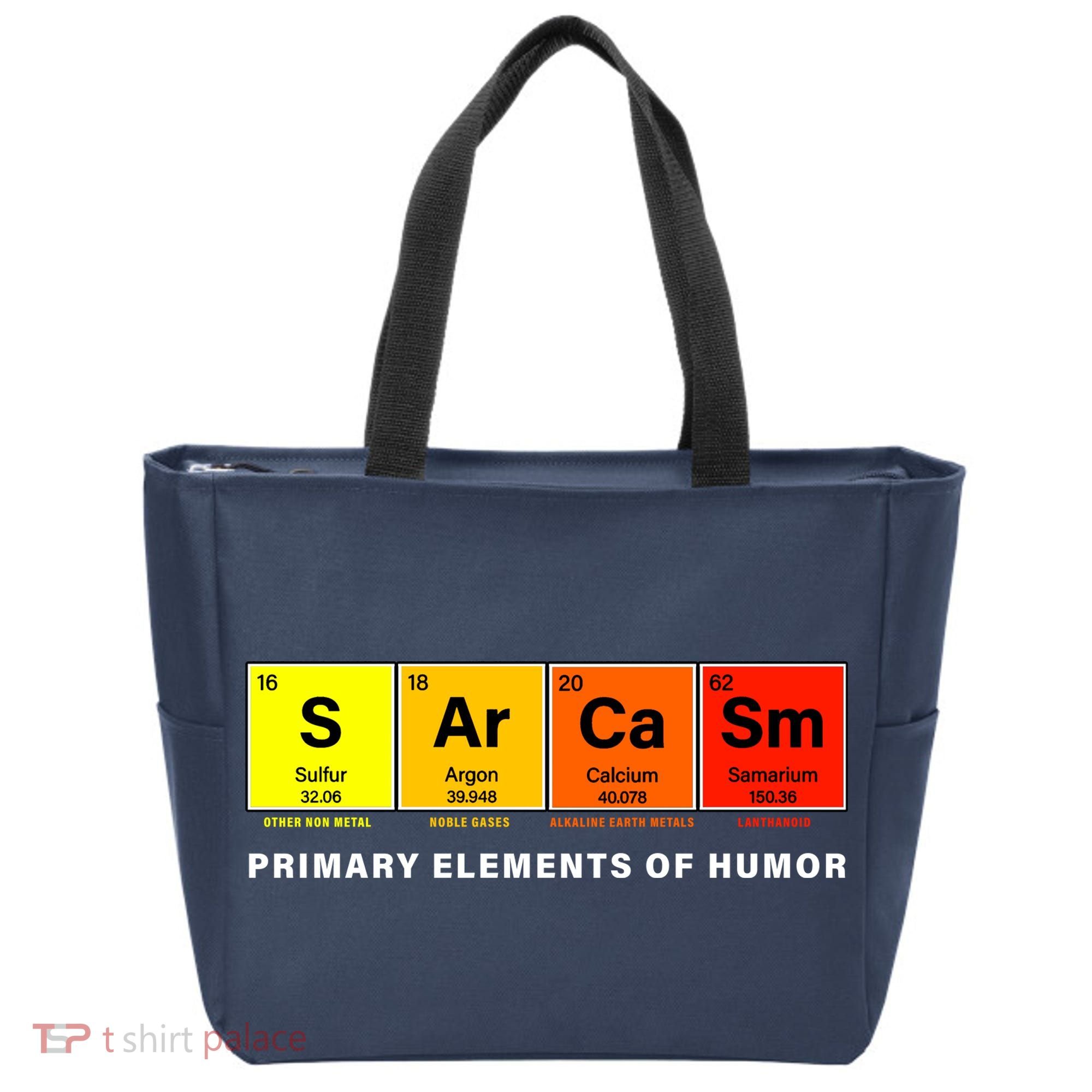 Sarcasm Primary Elements of Humor Tote Bag
