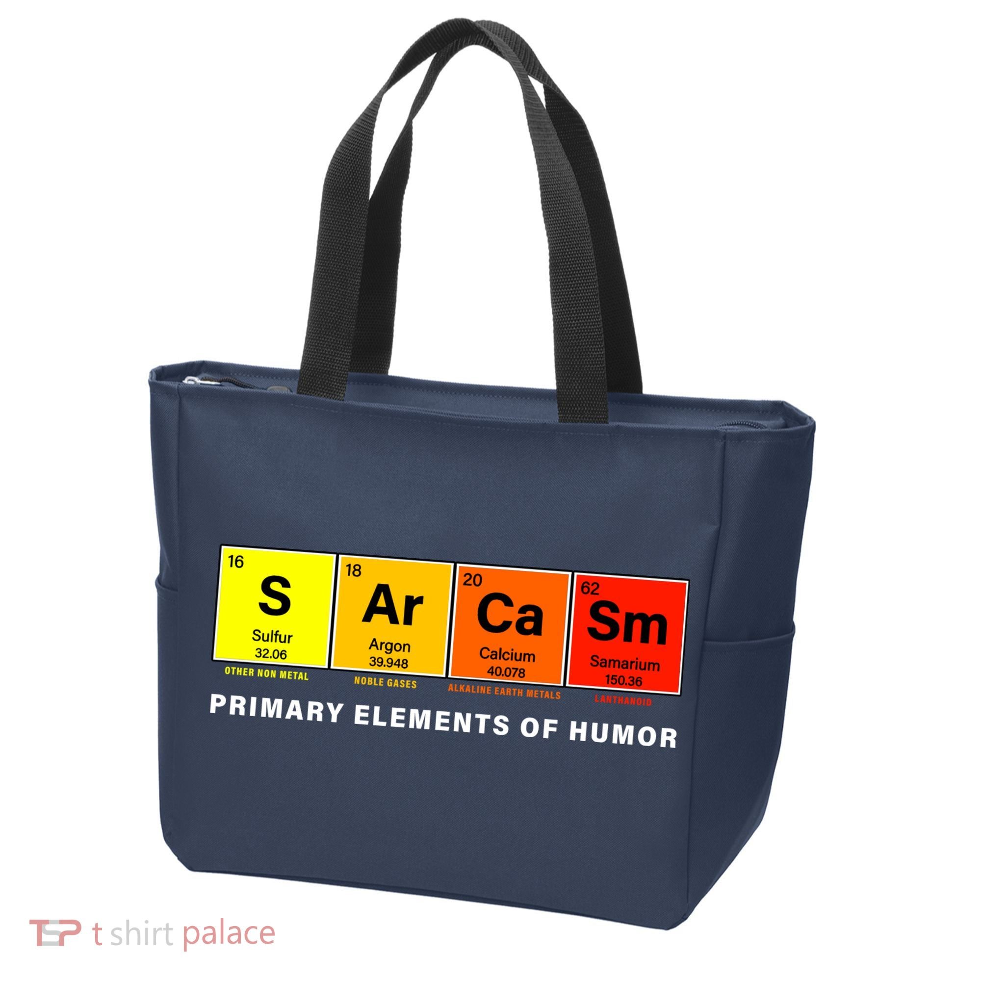 Sarcasm Primary Elements of Humor Tote Bag