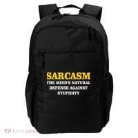 Sarcasm The Mind's Natural Defense Backpack thumb 0
