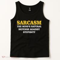 Sarcasm The Mind's Natural Defense Tank Top thumb 2