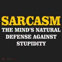 Sarcasm The Mind's Natural Defense Golf Towel thumb 3