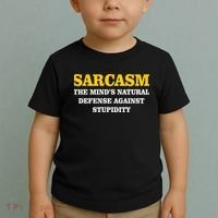 Sarcasm The Mind's Natural Defense Toddler T-Shirt thumb 2