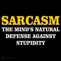 Sarcasm The Mind's Natural Defense Kids Sweatshirt thumb 2