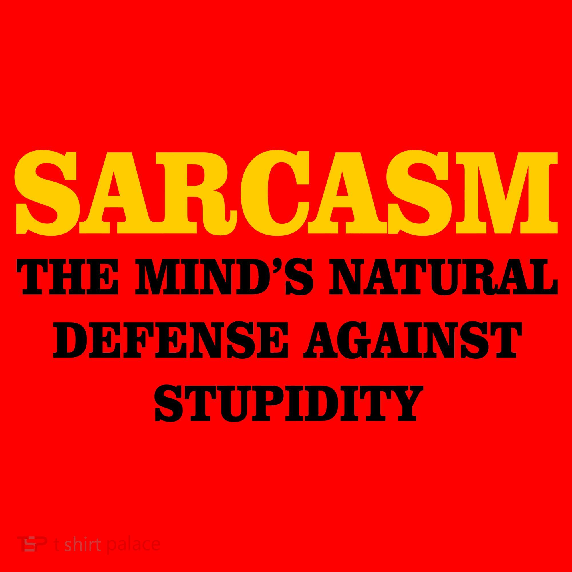 Sarcasm The Mind's Natural Defense Santa Hat