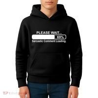 Sarcastic Comment Loading Kids Hoodie thumb 4