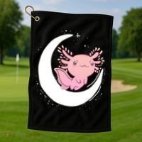 Space Axolotl Golf Towel thumb 1