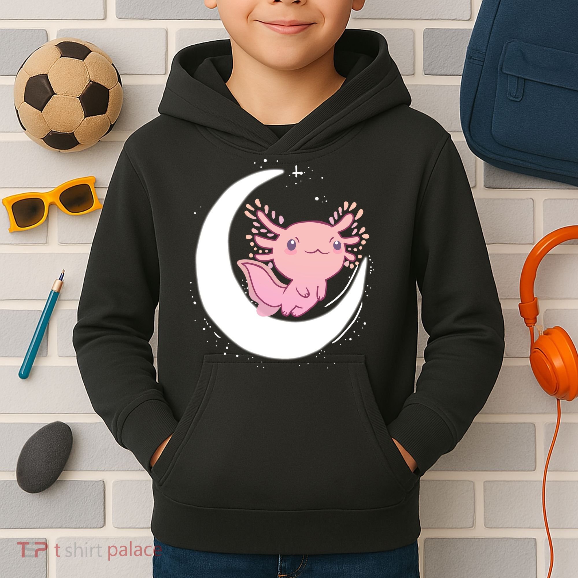 Space Axolotl Kids Hoodie