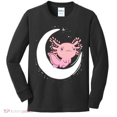 Space Axolotl Kids Long Sleeve Shirt