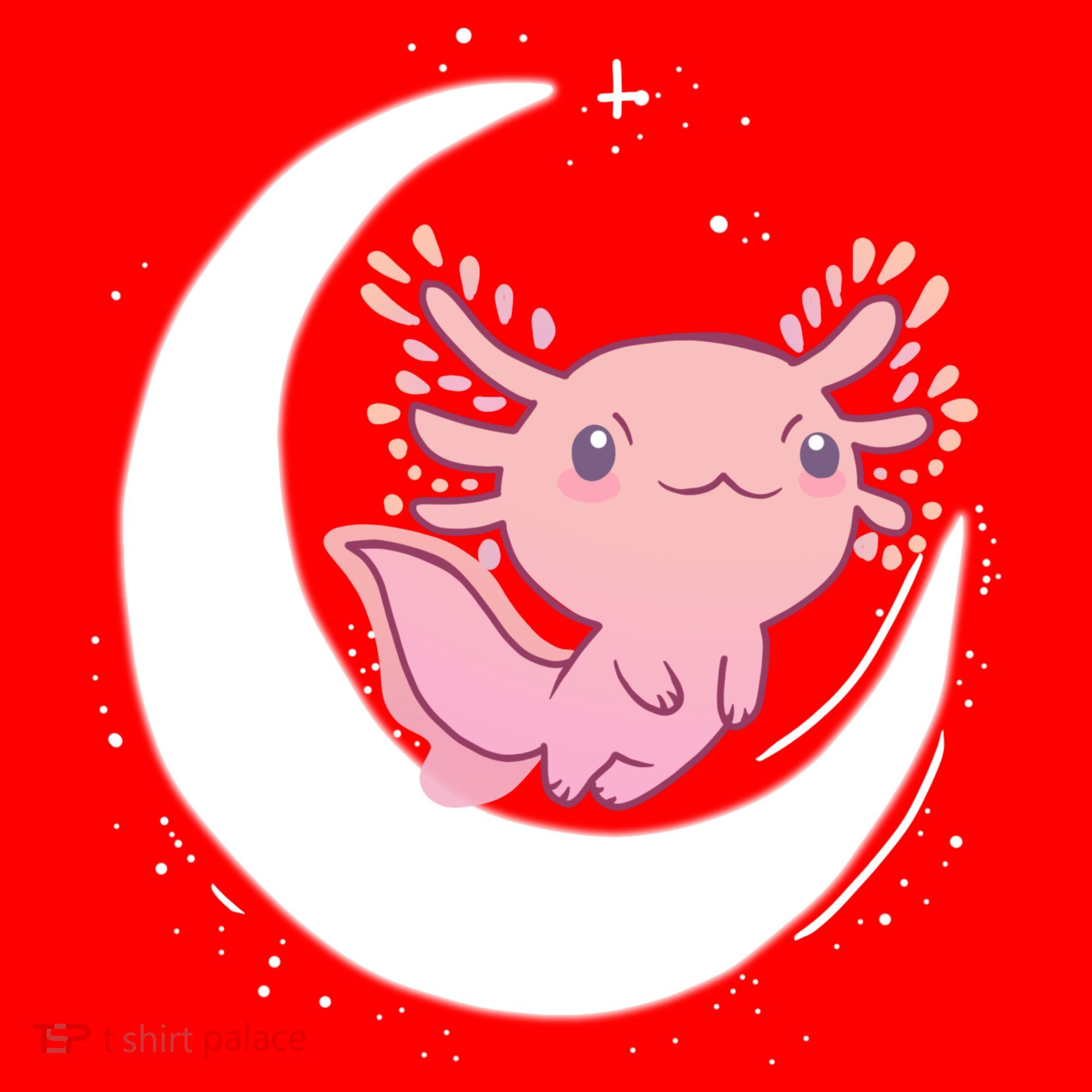 Space Axolotl Santa Hat