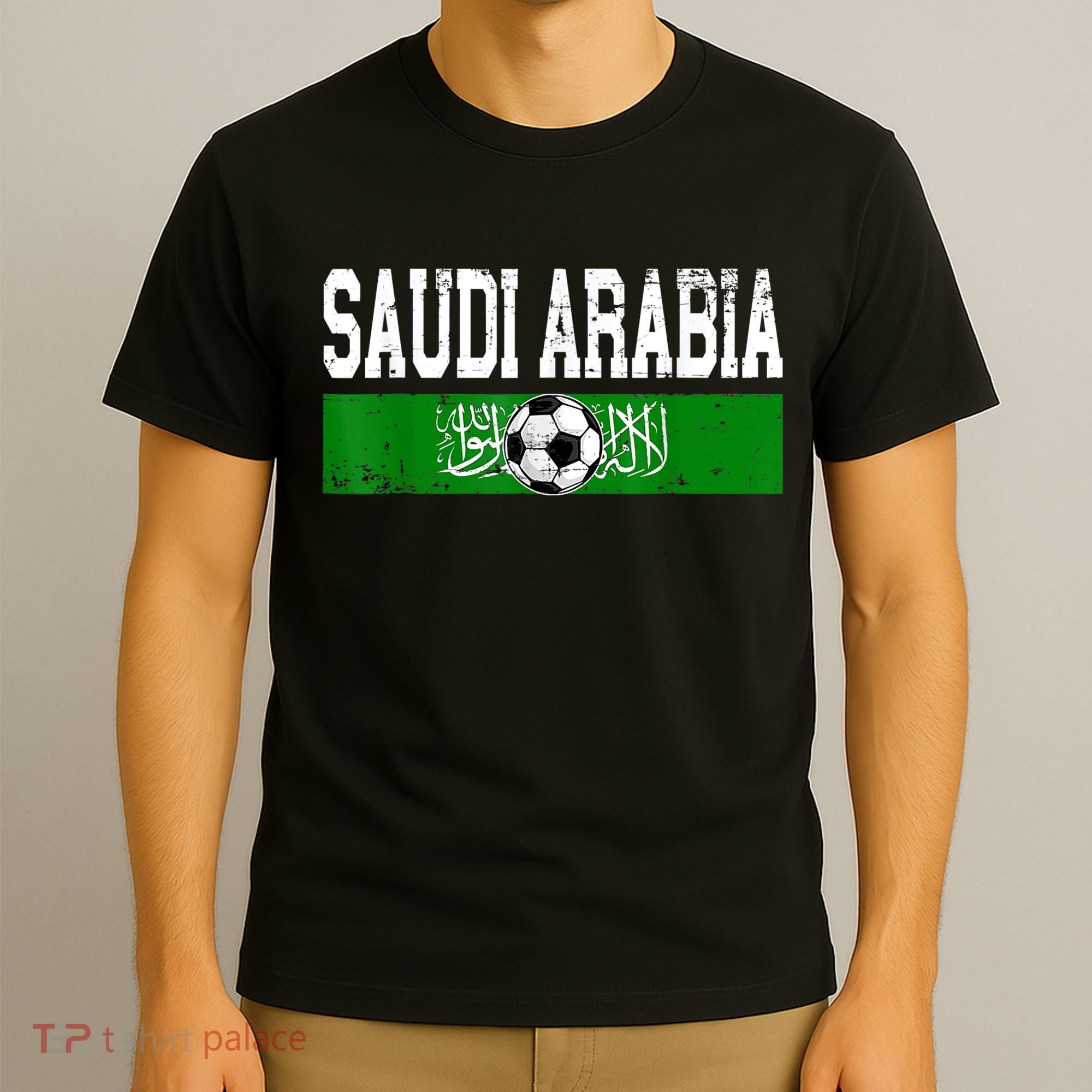 Saudi Arabia Saudis Flag Soccer Jersey Football Lovers T-Shirt