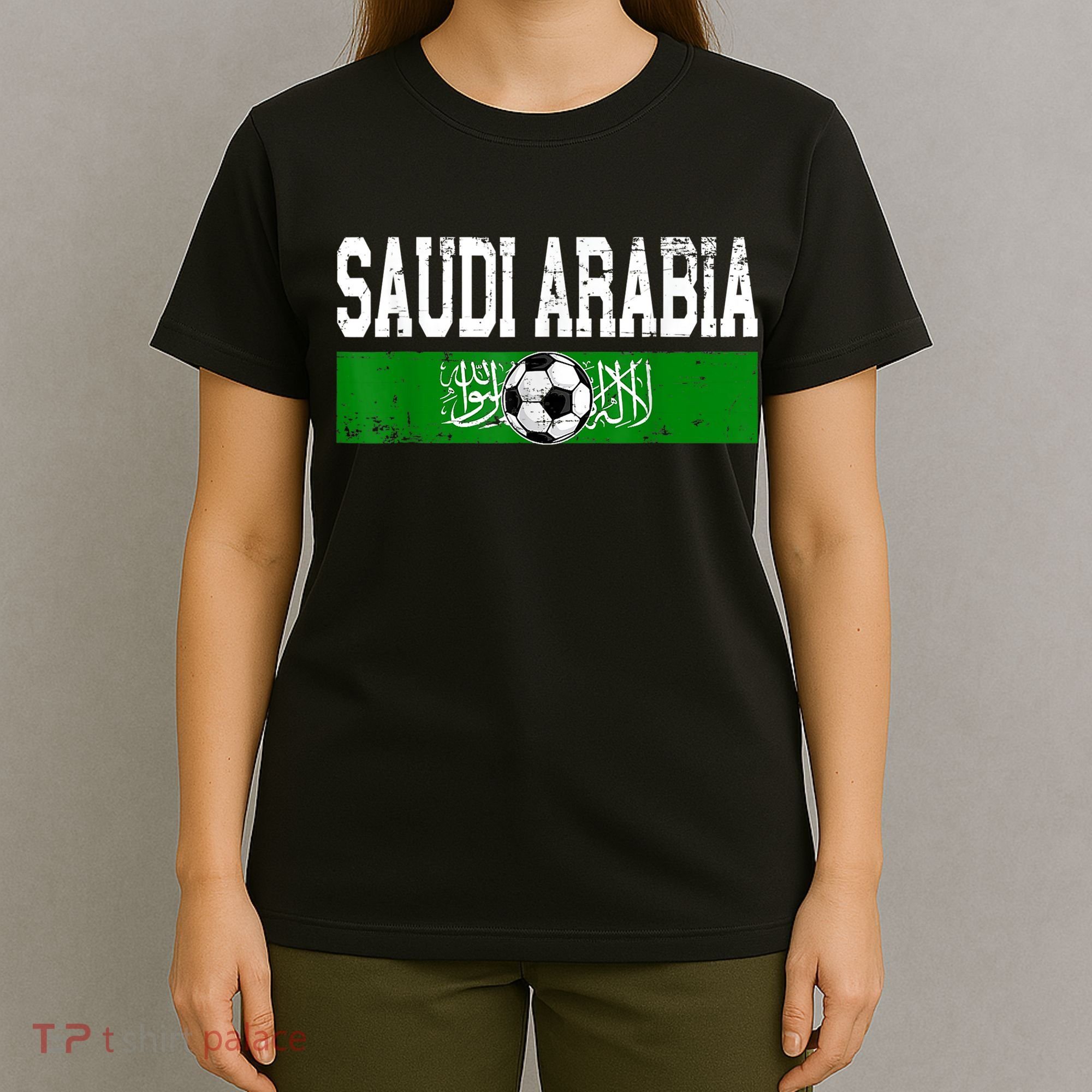 Saudi Arabia Saudis Flag Soccer Jersey Football Lovers T-Shirt