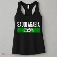 Saudi Arabia Saudis Flag Soccer Jersey Football Lovers Women's Tank Top thumb 3