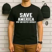 Save America Spay And Neuter Liberals T-Shirt thumb 6