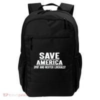 Save America Spay And Neuter Liberals Backpack thumb 0