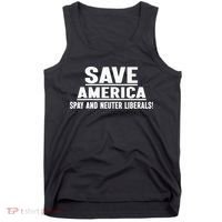 Save America Spay And Neuter Liberals Tank Top thumb 0