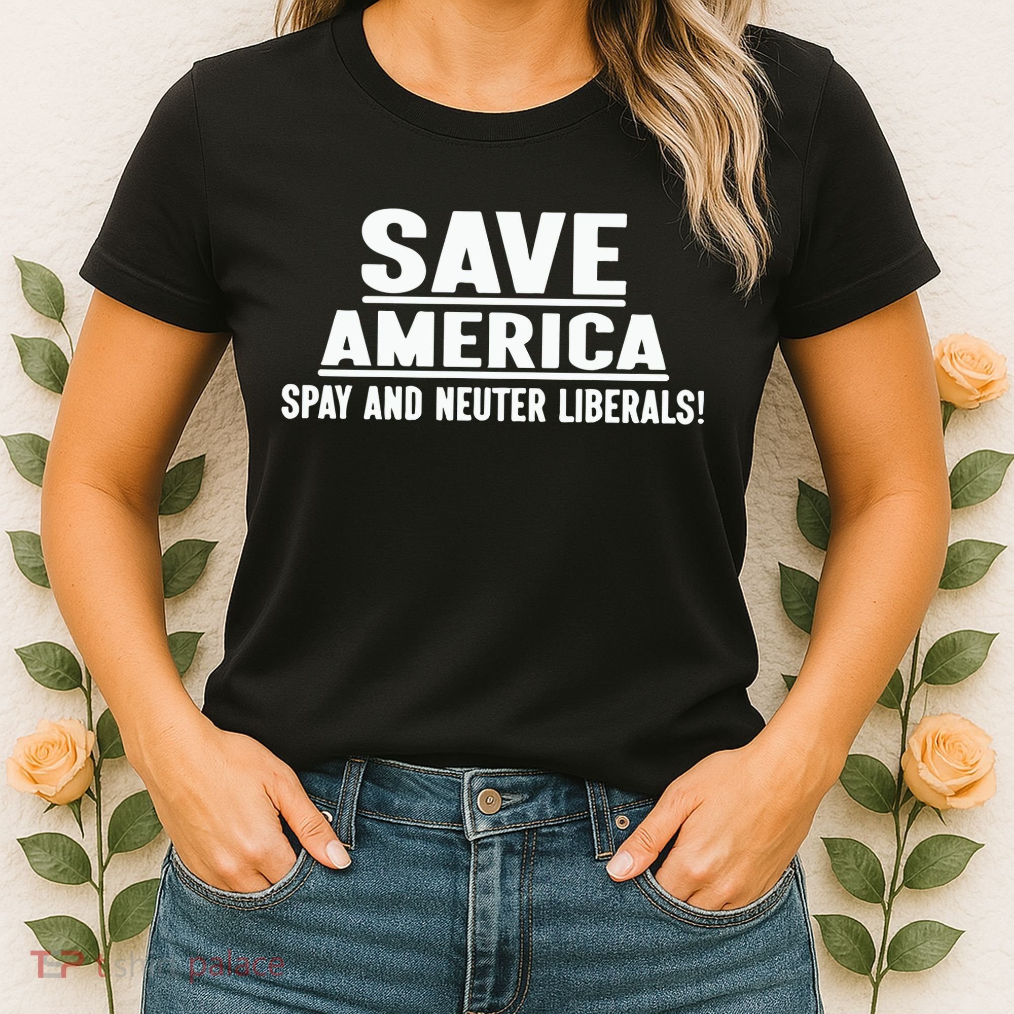 Save America Spay And Neuter Liberals Women's T-Shirt