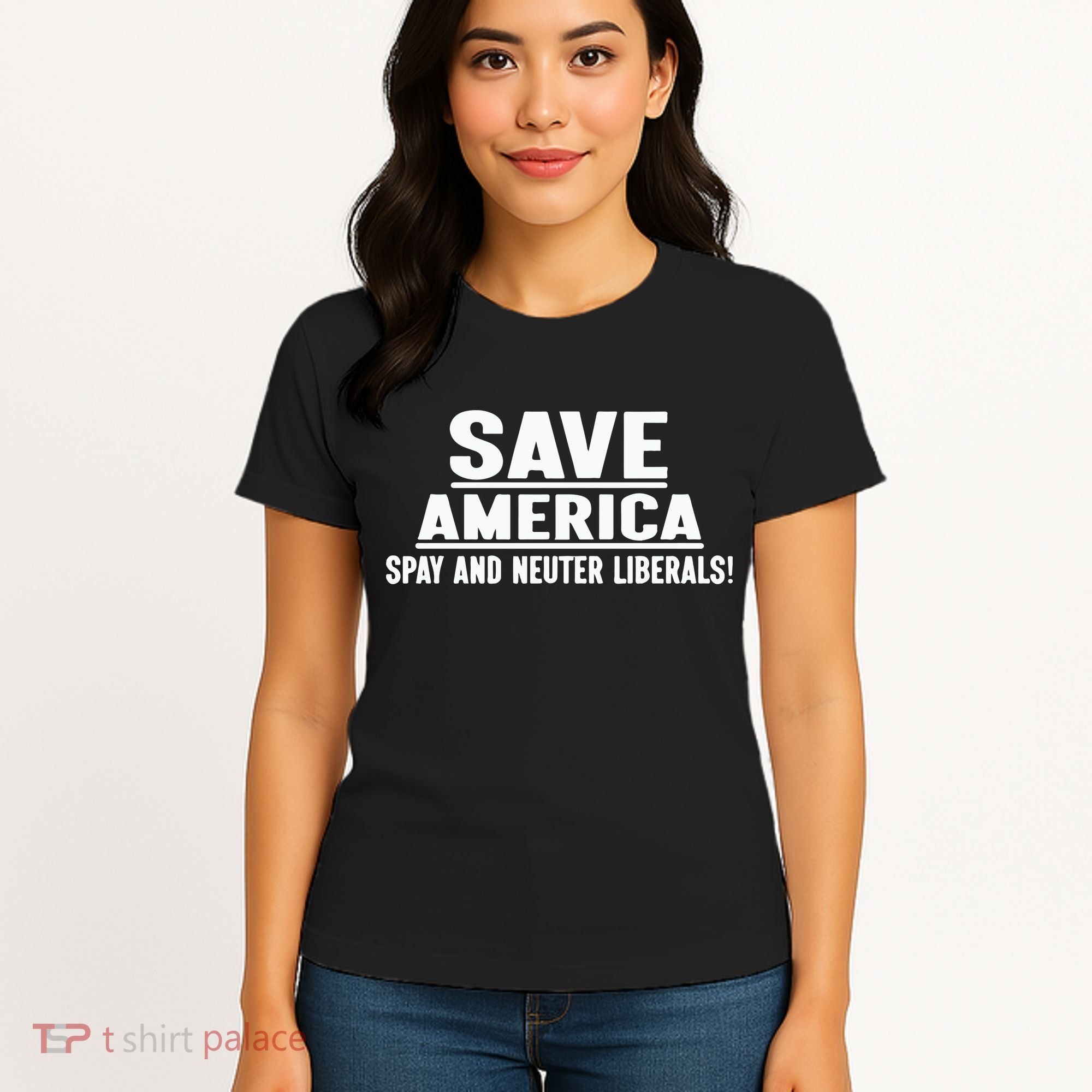 Save America Spay And Neuter Liberals Women's T-Shirt