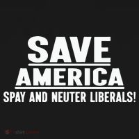 Save America Spay And Neuter Liberals Kids Sweatshirt thumb 2