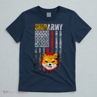 Shiba Army, Shiba Inu Coin With American Flag T-Shirt thumb 5
