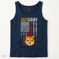 Shiba Army, Shiba Inu Coin With American Flag Tank Top thumb 2