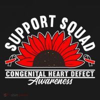 Support Awareness Squad I CHD Congenital Heart Defect USA-Made Doggie Bandana thumb 2