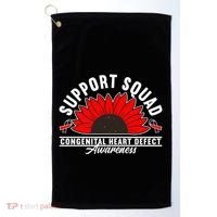 Support Awareness Squad I CHD Congenital Heart Defect Golf Towel thumb 0