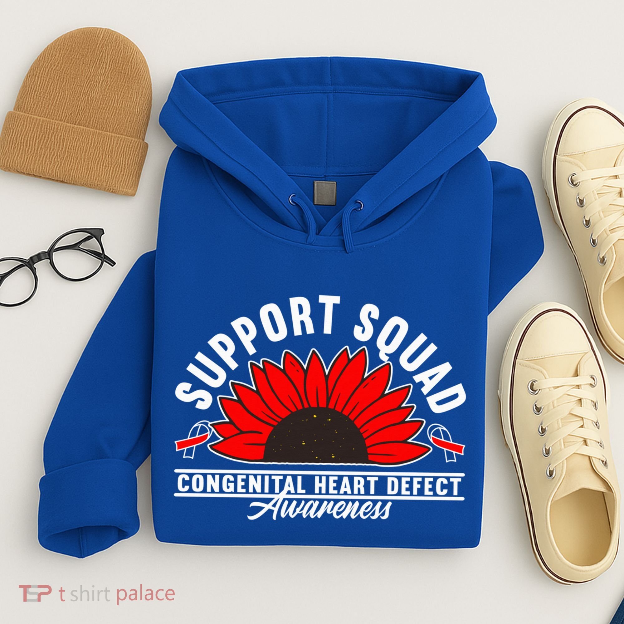 Support Awareness Squad I CHD Congenital Heart Defect Hoodie