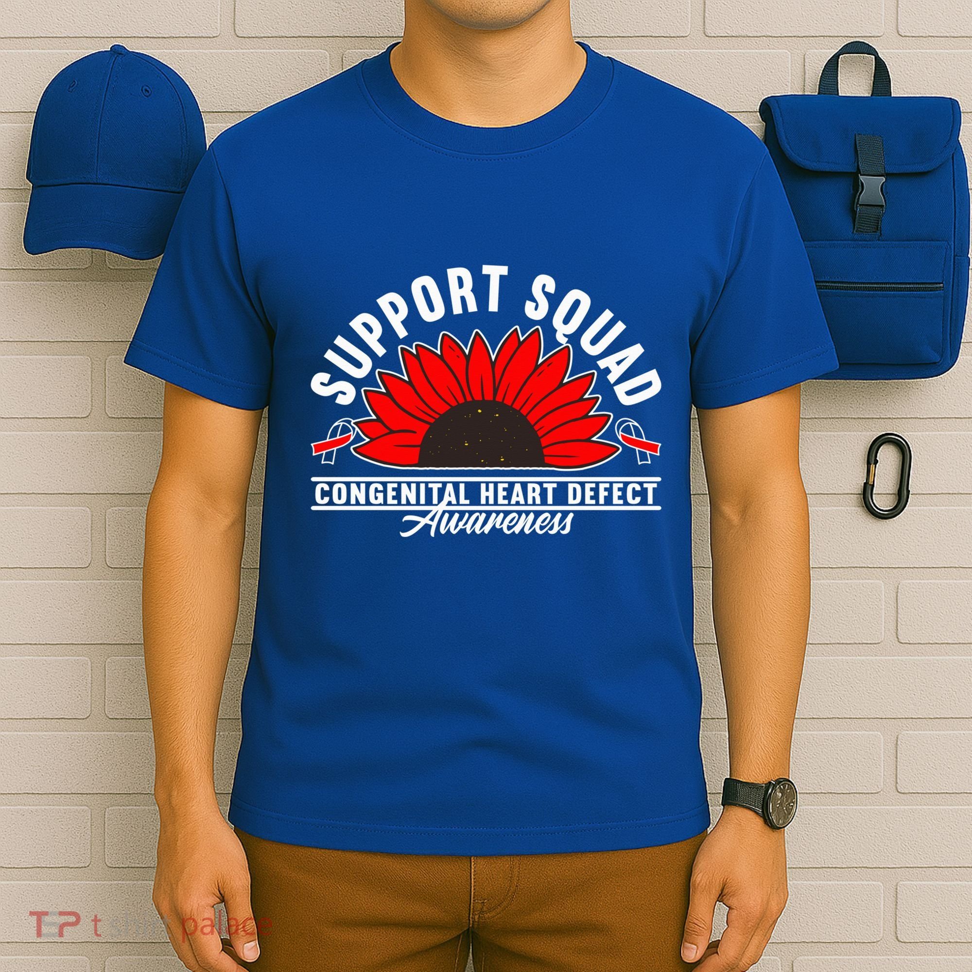 Support Awareness Squad I CHD Congenital Heart Defect T-Shirt