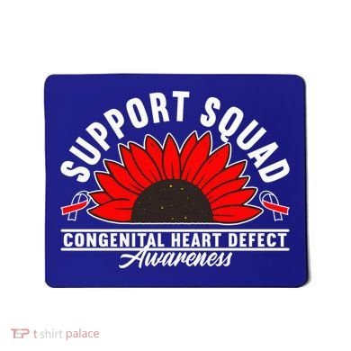 Support Awareness Squad I CHD Congenital Heart Defect Mousepad
