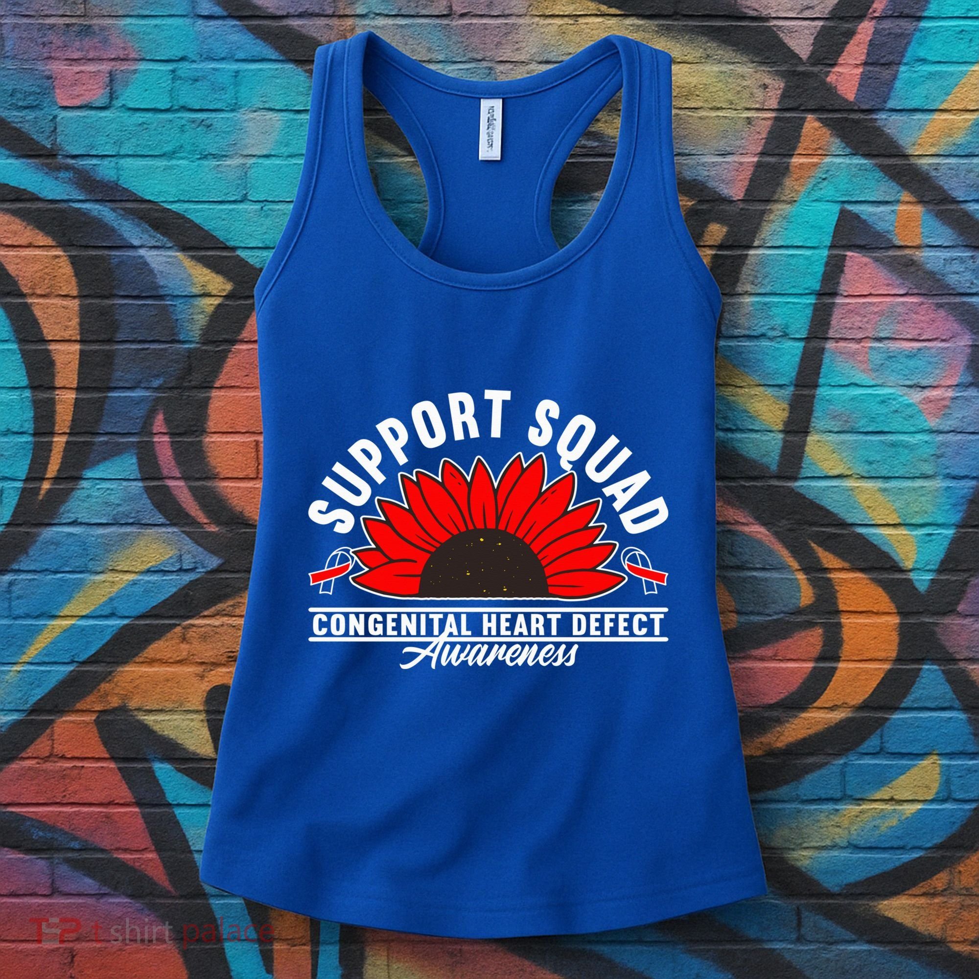 Support Awareness Squad I CHD Congenital Heart Defect Women's Tank Top