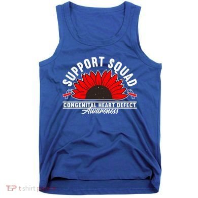 Support Awareness Squad I CHD Congenital Heart Defect Tank Top