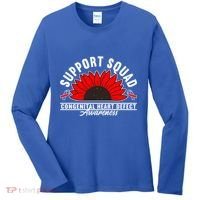 Support Awareness Squad I CHD Congenital Heart Defect Women's Long Sleeve Shirt thumb 0