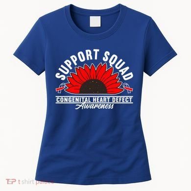 Support Awareness Squad I CHD Congenital Heart Defect Women's T-Shirt