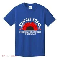 Support Awareness Squad I CHD Congenital Heart Defect Kids T-Shirt thumb 0