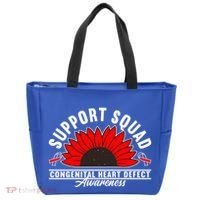 Support Awareness Squad I CHD Congenital Heart Defect Tote Bag thumb 0
