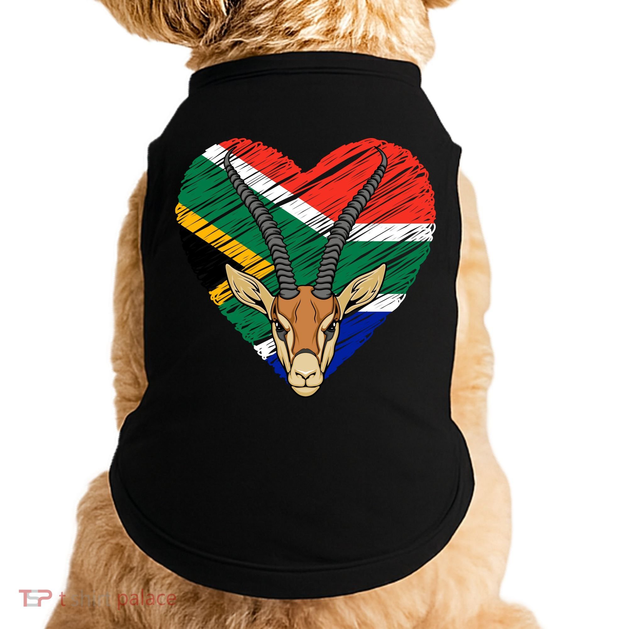 South African Springbok Flag Doggie Tank